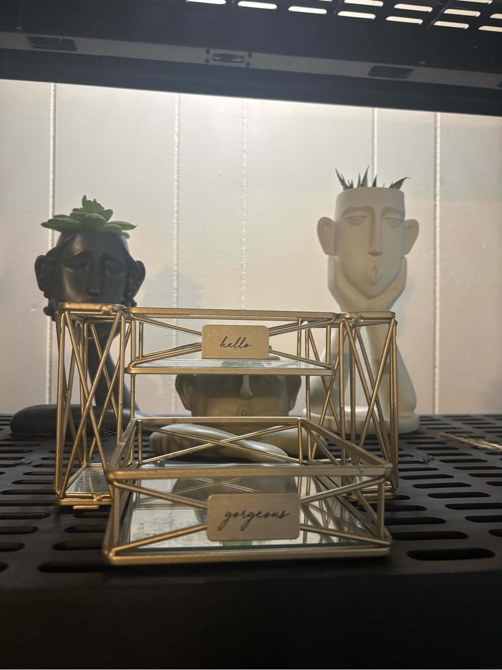metal makeup organizer